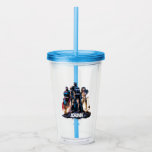 Verre En Acrylique Superman, Batman et Wonder Woman Trinity<br><div class="desc">Customisez votre produit avec l'oeuvre de Jim Lee Trinity de Superman,  Batman et Wonder Woman sur une colline rocheuse au coucher du soleil.</div>