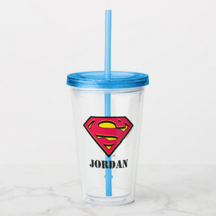 Verre En Acrylique Superman S-Shield   Logo classique