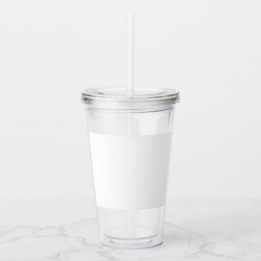 Verre En Acrylique Sur mesure 16oz, Clair (Devant)