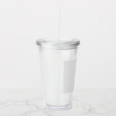 Verre En Acrylique Sur mesure 16oz, Clair (Droite)