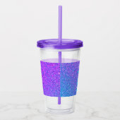 Verre En Acrylique Sweet 16 Parties scintillant d'anniversaire violet (Droite)