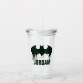 Verre En Acrylique Symbole Batman | Logo Spraypaint (Devant)