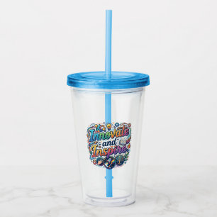Verre En Acrylique T-Shirt Motivant Innover et Inspirer