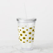 Verre En Acrylique Tasse en acrylique à motif tournesol blanc personn (Gauche)
