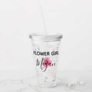 Verre En Acrylique Tasse personnalisée de demoiselle de honneur