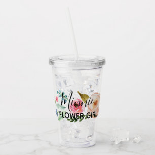 Verre En Acrylique Tasse personnalisée de demoiselle de honneur