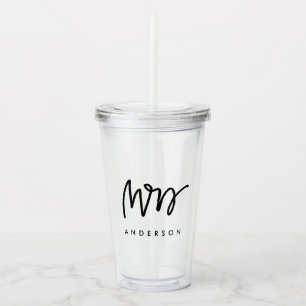 Verre En Acrylique Tasse personnalisée Mme