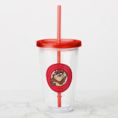 Verre En Acrylique TAZ™ à travers les cercles LOONEY TUNES™ (Devant)