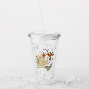 Verre En Acrylique Tea Party Vintage de lin