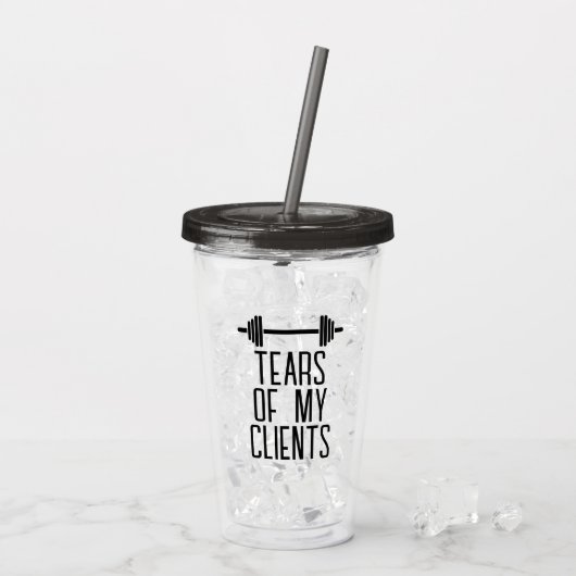 Verre En Acrylique Tears of My Clients Personal Trainer Canards Cadea (Dos glace)