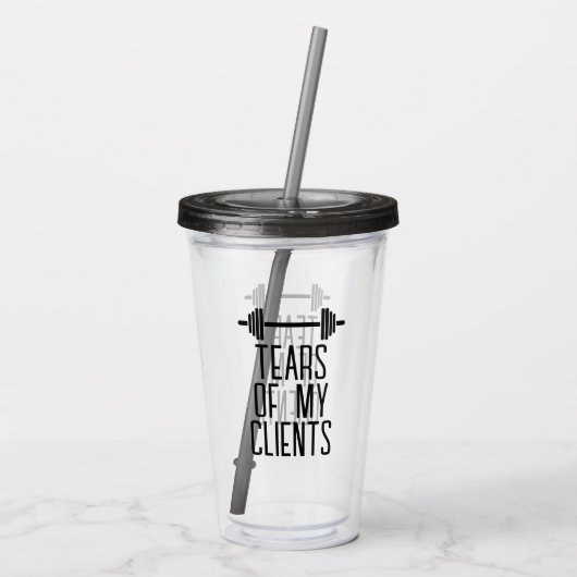 Verre En Acrylique Tears of My Clients Personal Trainer Canards Cadea (Dos)