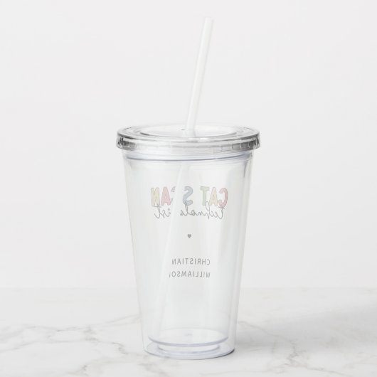 Verre En Acrylique Technologue en numérisation CAT personnalisée Cade (Dos)