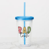 Verre En Acrylique Technologue radiologique sur mesure Rad Tech Radio (Devant)