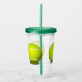 Verre En Acrylique Tennis Balls Sports Acrylique Tumbler (Devant)