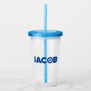 Verre En Acrylique Tête Jacob Petrol