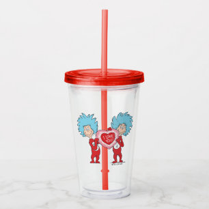 Verre En Acrylique Thing One Thing Two Je T'Aime