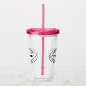 Verre En Acrylique Timbre personnalisé de l'entreprise (Droite)