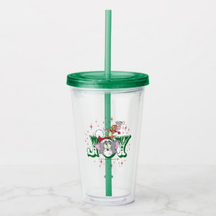 Verre En Acrylique Tom and Jerry Holiday Joy