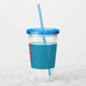 Verre En Acrylique Tons doux Lion personnalisé (Gauche)