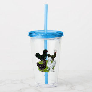 Verre En Acrylique Top Hat Chicken