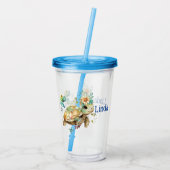 Verre En Acrylique Tortue personnalisée (Dos)