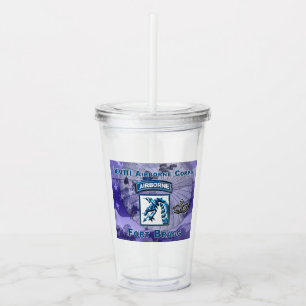 Verre En Acrylique Toucheuse cadeau de l'Unique Conçu XVIII Airborne