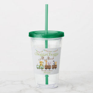 Verre En Acrylique Tous Anniversaire Cute Chugga Watercolor Animal Tr