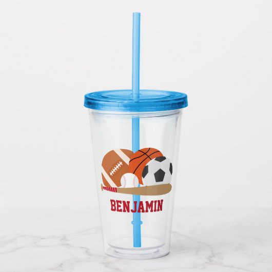 Verre En Acrylique Tous les sports Star (Devant)