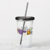 Verre En Acrylique Traitements d'Halloween (Dos)