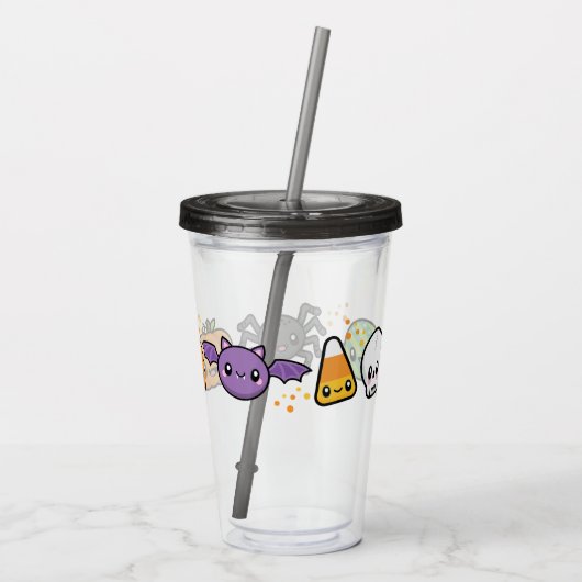 Verre En Acrylique Traitements d'Halloween (Dos)