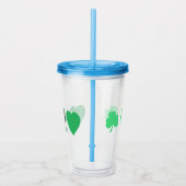 Verre En Acrylique Trinité des trois trèfles verts (Droite)