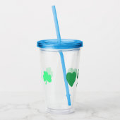 Verre En Acrylique Trinité des trois trèfles verts (Gauche)