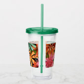 Verre En Acrylique tropical/hawaïen/floral/fleur (Droite)