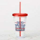 Verre En Acrylique Trump 2020 USA (Devant)