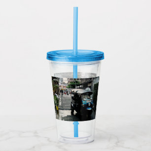 Verre En Acrylique Tuk Tuk À Bangkok Thaïlande