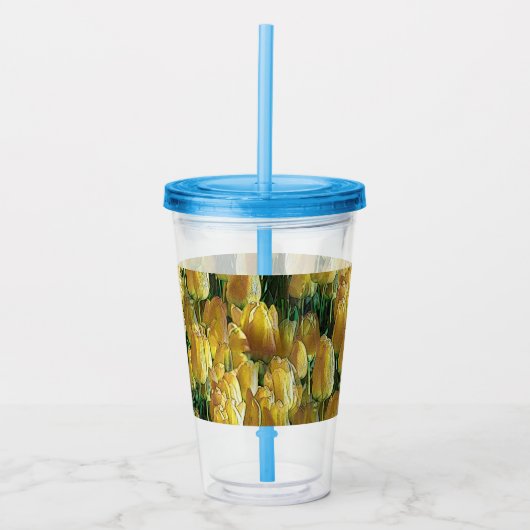 Verre En Acrylique Tulips Sunshine Yellow (Devant)