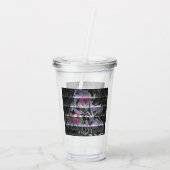 Verre En Acrylique Tumbler Acrylique Bouquet Techno (Dos)