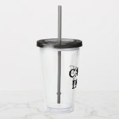 Verre En Acrylique Tumbler acrylique gris Carpe Diem (Droite)