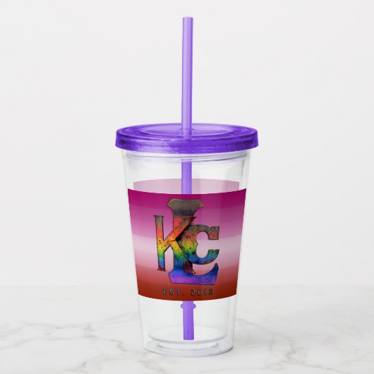 Verre En Acrylique Tumbler de la fierté lesbienne de KCL (Devant)