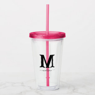 Verre En Acrylique Tumbler en acrylique avec nom personnalisé