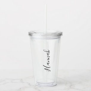 Verre En Acrylique Tumbler en acrylique avec nom personnalisé - Cadea