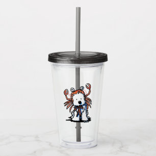 Verre En Acrylique Tumbler en acrylique KiniArt Cancer Westie