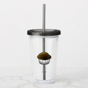 Verre En Acrylique Tumbler en acrylique Muffin au Chocolat
