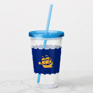 Verre En Acrylique Tumbler en acrylique patriotique avec drapeau de l