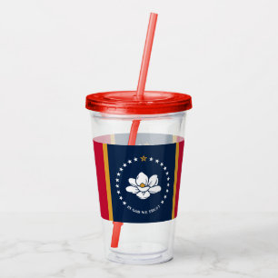 Verre En Acrylique Tumbler en acrylique patriotique avec drapeau du M