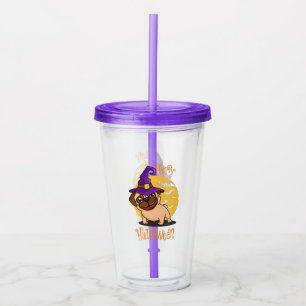 Verre En Acrylique Tumbler en acrylique Puggy Halloween