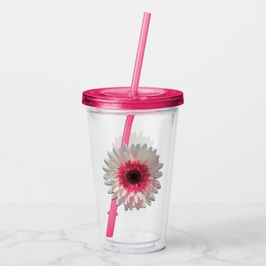 Verre En Acrylique Tumbler - Lollipop Daisy de melon (Dos)