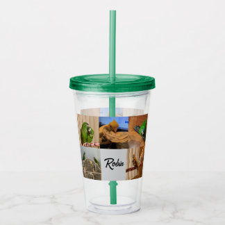 Verre En Acrylique Tumbler personnalisé avec 5 photos