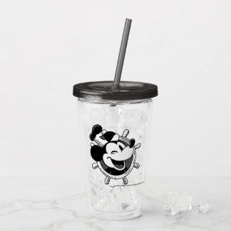 Verre En Acrylique Tumbler Rétro Steamboat Willie