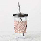 Verre En Acrylique Tumblr de parties scintillantes (Gauche)